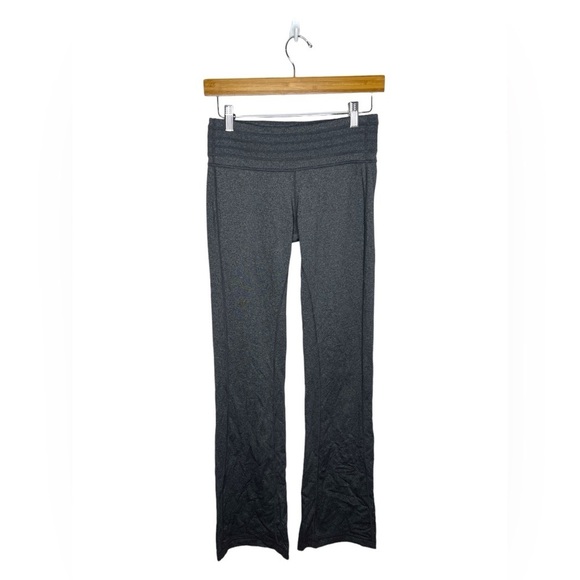 PRANA Tall Inseam Contour Olympic Gray Pull On Flare Wide Leg Yoga Pants - Picture 1 of 8